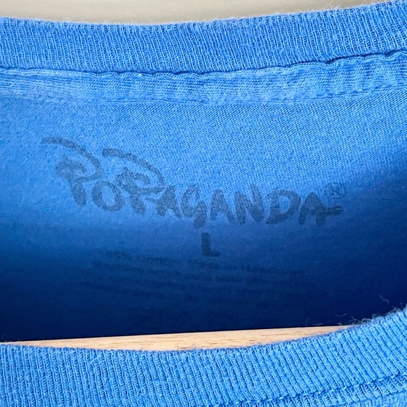 Ron English Popaganda Fat Tony The Tiger Graphic Blue T Shirt Adult size Large - Picture 6 of 6